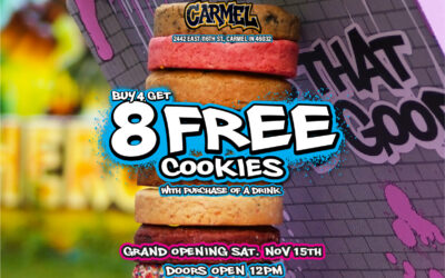 The Cookie Plug Carmel Grand Opening: Buy 4 Cookies, Get 8 FREE – Saturday, Nov 15 at 12 PM!
