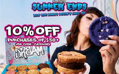 Back to School End of Summer Party: 10% Off Cookie Catering at Cookie Plug